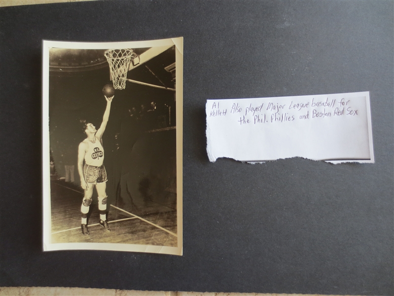 1930's Al Kellett Kate Smith's Original Celtics Type 1 Pro Basketball Photo---also played major league baseball