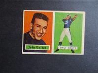 1957 Topps Johnny Unitas Rookie Football Card in Very Nice Shape #138