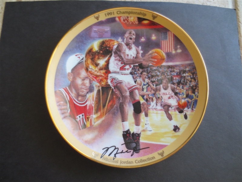 1995 Michael Jordan Collection 1991 Commemorative Championship Plate Upper Deck