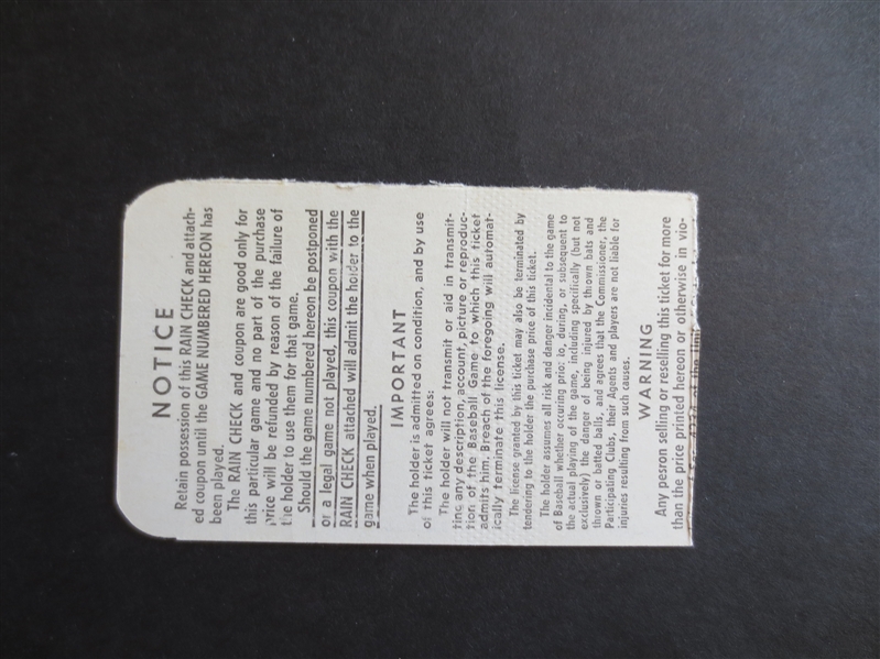 1963 World Series Game 1 Ticket Sandy Koufax sets World Series Record 15 strikeouts