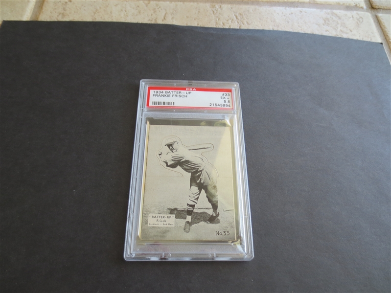 1934 Batter-Up Frankie Frisch PSA 5.5 EX+ Baseball Card #33  Hall of Famer