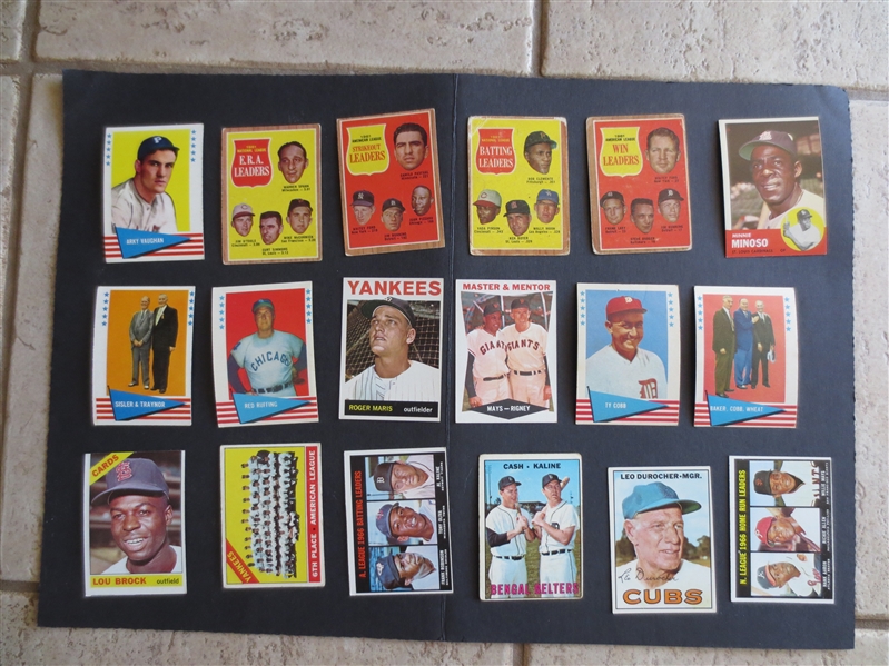 (1000) 1960's Topps Baseball Cards with Superstars and Duplication!