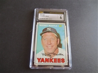 1967 Topps Mickey Mantle CSG 6 EX-NMT Baseball Card #150