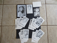 (19) Vintage Texas Rangers Baseball Post Cards, Team Issues and Regional Issues