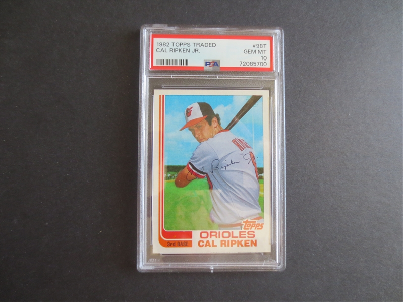 1982 Topps Traded Cal Ripken Jr. PSA 10 GEM MT Baseball Card #98T  WOW!