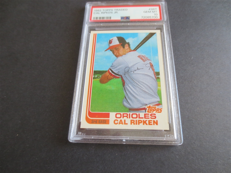 1982 Topps Traded Cal Ripken Jr. PSA 10 GEM MT Baseball Card #98T  WOW!