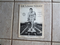 1942 Cleveland Auditorium Pro Basketball Tournament Program  New York Rens, Oshkosh, Ft. Wayne, Chicago Bruins