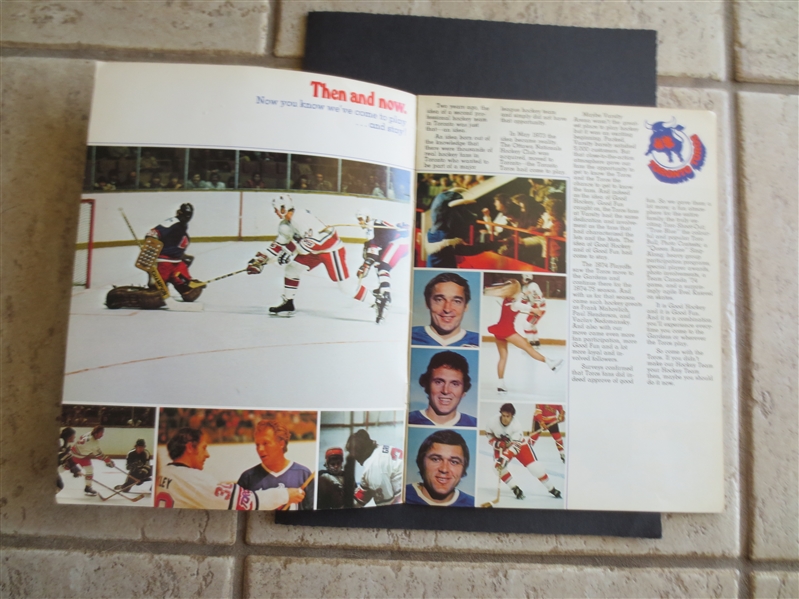 1973 Toronto Toros WHL Team Season Ticket Advertising  RARE!