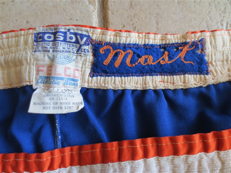1970-71 Eddie Mast New York Knicks Game Worn Shorts by Gerry Cosby