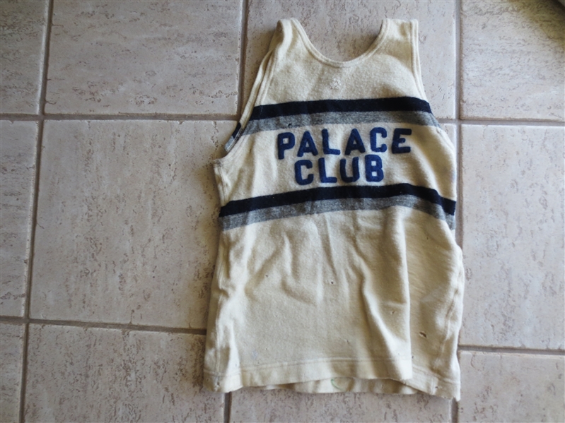 1920's Washington Palace Club ABL Pro Basketball Game Worn Jersey RARELY SEEN!  BELONGS IN THE HALL OF FAME!