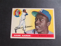 1955 Topps Hank Aaron Baseball Card #47 in Great Shape!