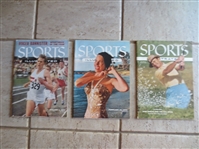 (3) Very Early Issues of Sports Illlustrated including 1st Swimsuit Cover (?) With No Labels---1955, 56