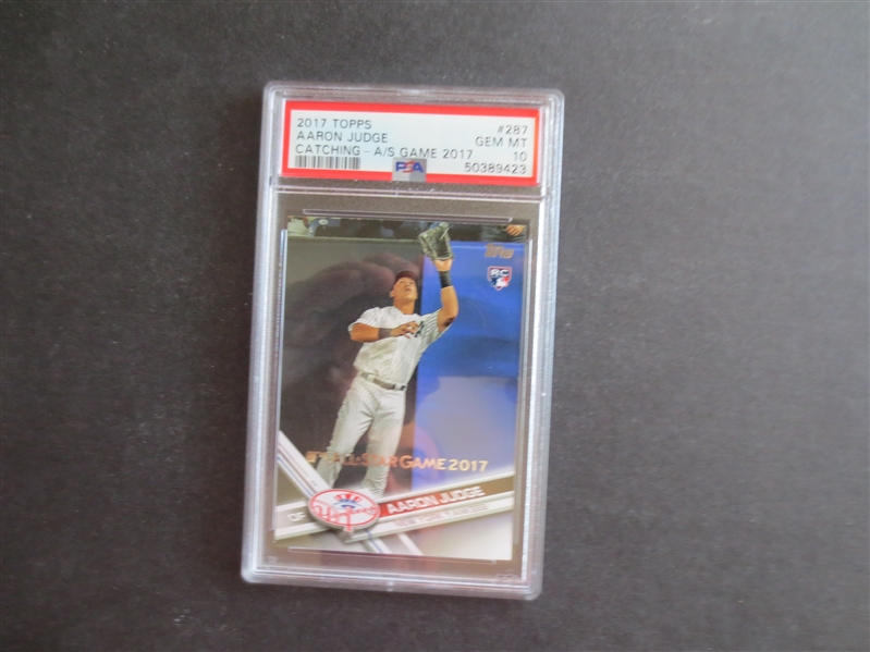 2017 Topps Aaron Judge Catching---All Star Game 2017 PSA 10 GEM MINT Baseball Card #287