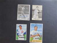 (4) Autographed 1940-54 Baseball Cards: Gamble, Martin, Klippstein, Serena