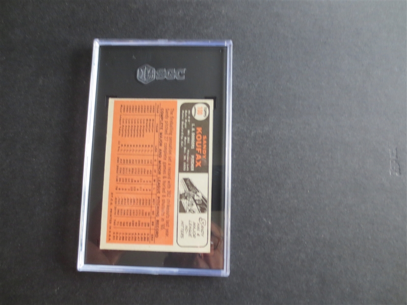 1966 Topps Sandy Koufax SGC 5.5 Baseball Card #100