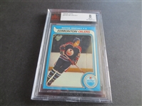 1979-80 Topps Wayne Gretzky Rookie Beckett BVG 8 NMT-MT Hockey Card #18
