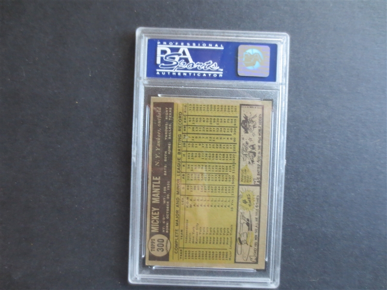 1961 Topps Mickey Mantle PSA 7 (OC) NMT Baseball Card #300