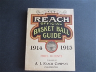 1914-1915 Reach Official Basket Ball Guide in Great Shape!   RARE!