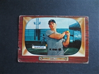 1955 Bowman Mickey Mantle Baseball Card #202 in affordable condition!           BB