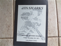 1977 San Francisco Shamrocks at Long Beach Sharks Hockey Program