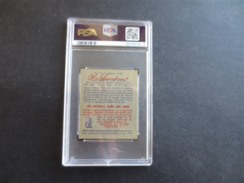 1949 Bowman Red Schoendienst PSA 4 VG-EX Baseball Card #111  Hall of Famer