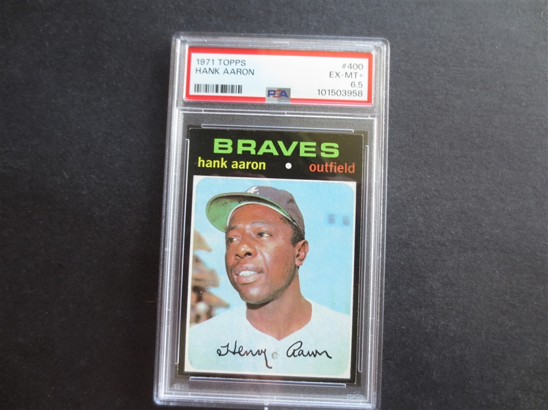 1971 Topps Hank Aaron PSA 6.5 EX-MT+ Baseball Card #400