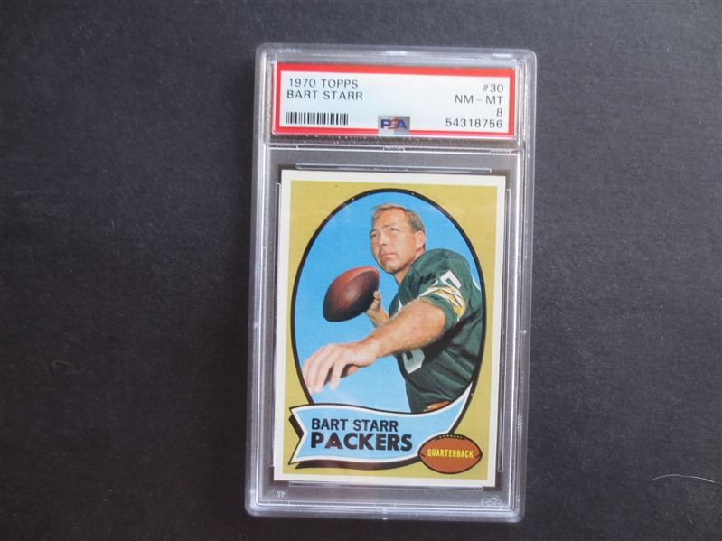 1970 Topps Bart Starr PSA 8 NMT-MT Football Card #30