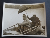 1940 Joe Louis Type 1 Photo on Fishing Expedition during Training for Arturo Goddy Fight