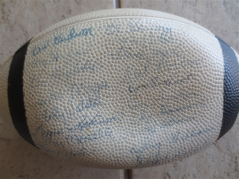 Autographed 1954 Philadelphia Eagles Team Signed Football with 27 Signatures including Bednarik and Pihos