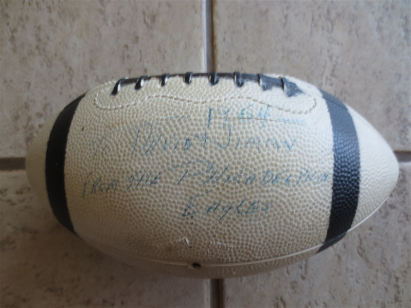 Autographed 1954 Philadelphia Eagles Team Signed Football with 27 Signatures including Bednarik and Pihos