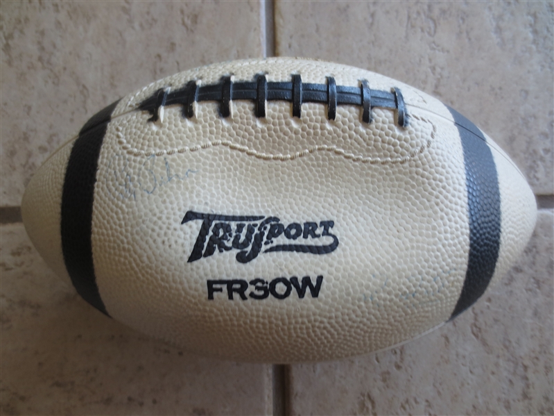 Autographed 1954 Philadelphia Eagles Team Signed Football with 27 Signatures including Bednarik and Pihos