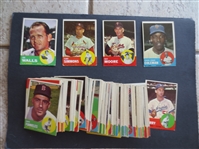 (110) different 1963 Topps Baseball Cards in nice shape        SS