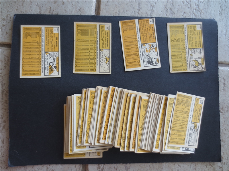 (110) different 1963 Topps Baseball Cards in nice shape        SS