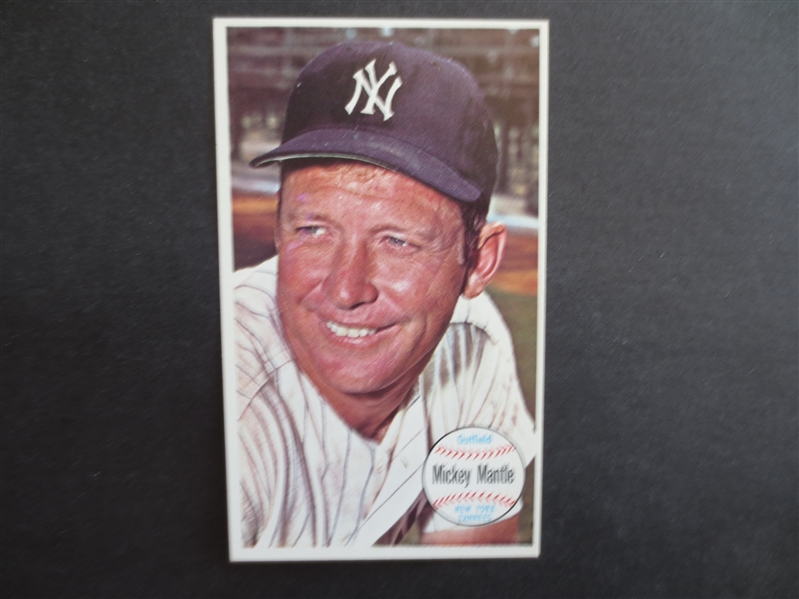 1964 Topps Giant Mickey Mantle Baseball Card #25 in Beautiful Shape!