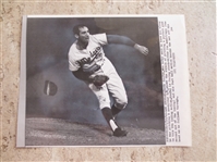 1965 Sandy Koufax UPI Telephoto Pitching Perfect Game vs. Chicago Cubs  WOW!