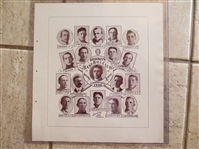 1907 W601 Sporting Life Composite Brooklyn Dodgers National League in Great Shape!