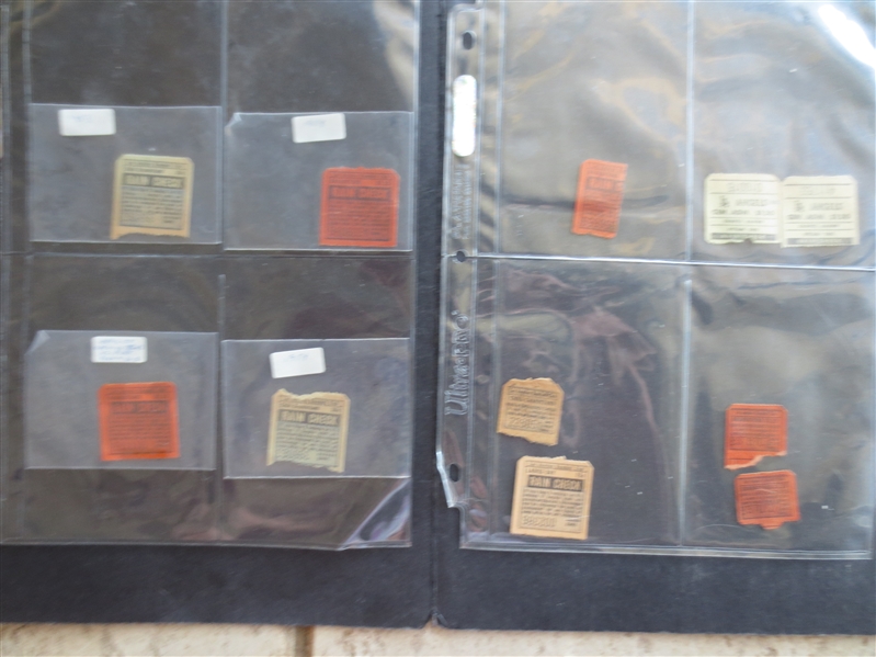 (11) 1950's-60's Los Angeles Angels PCL and AL Ticket Stubs