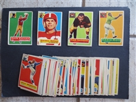 (107) different 1956 Topps Football Cards in very nice shape!  ALMOST 90% of the SET!