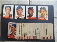 Approximately (130) 1953 Topps Baseball Cards including Dom DiMaggio, Ted Kluszewski, Luke Easter, and Gil McDougald