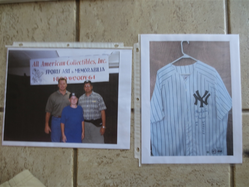 Autographed Roger Clemens Limited Edition Baseball Jersey with added notations and authenticity