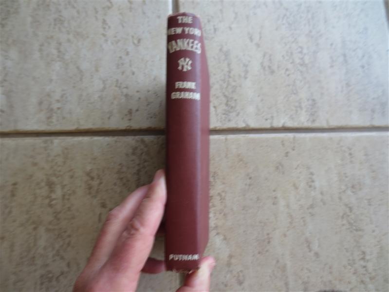 Autographed 1944 New York Yankees Hardcover Book with 31 Signatures including Joe McCarthy, Frank Crosetti, Snuffy Stirnweiss, Paul Waner Atley Donald and more from teammate!
