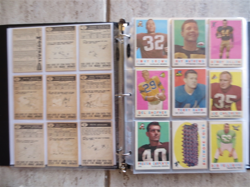 1959 Topps Football Card Complete Set in Great Shape!
