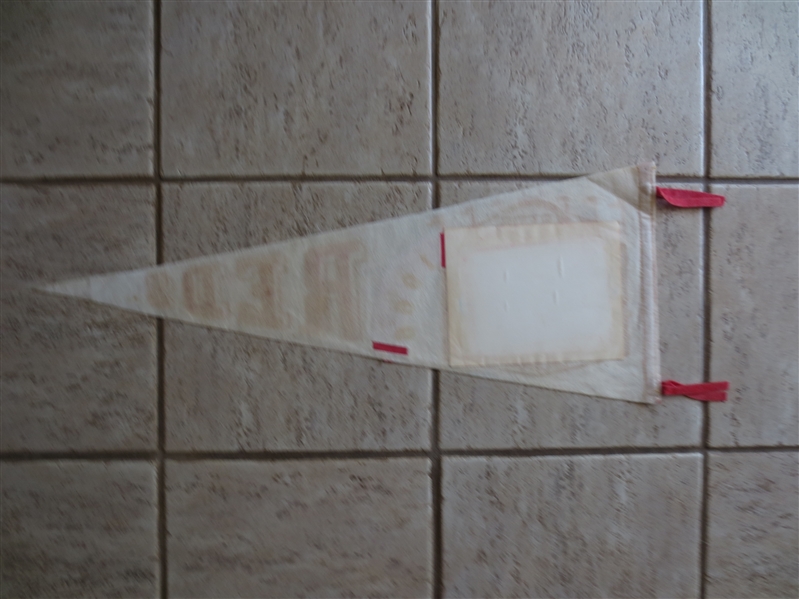 1967 Cincinnati Reds Full Size Soft Felt Picture Baseball Pennant  34  Pete Rose, Tony Perez