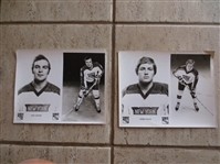 Autographed (?) Ken Hodge and Greg Polis Hockey Photos