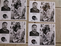 (15) Autographed Pro Football Items of Rosey Greer, Deacon Jones, Chuck Muncie, and Daryle Lamonica