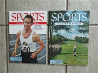 (2) 1955 and 1956 Issues of Sports Illustrated with Golf and Track Covers