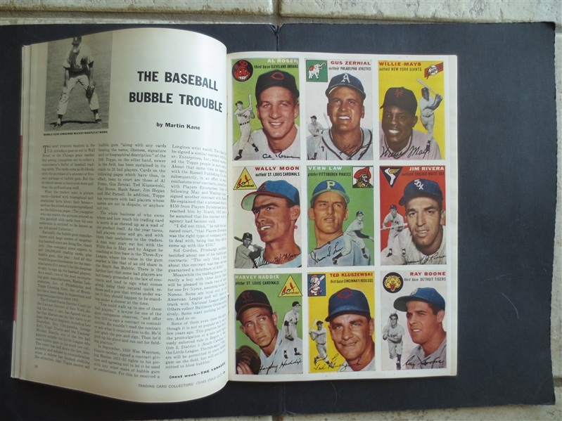 1954 The First Sports Illustrated Ever with Insert Cards in Beautiful Shape!