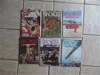 (6) different 1954 Sports Illustrated Magazines in Great Shape!    RD