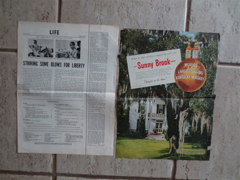 (6) different 1954 Sports Illustrated Magazines in Great Shape!    RD