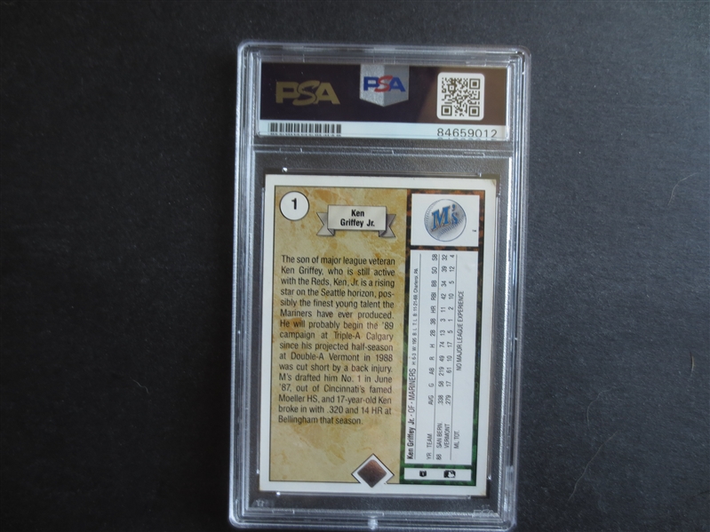Autographed 1989 Upper Deck Ken Griffey Jr. PSA 10 Auto GEM MT Baseball Card 